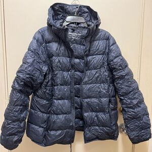 Dark blue TNA Little Puff jacket XL